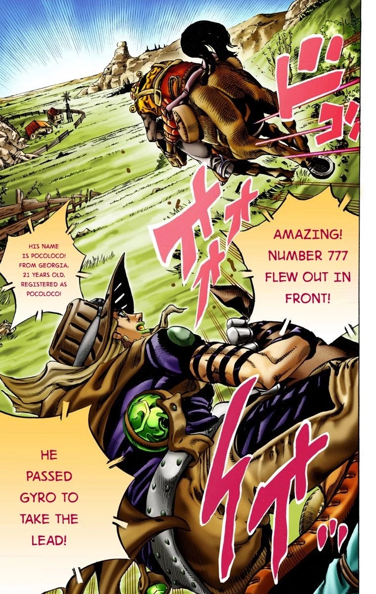 JoJo's Bizarre Adventure Part 7 - Steel Ball Run (Official Colored) chapter 9 page 12