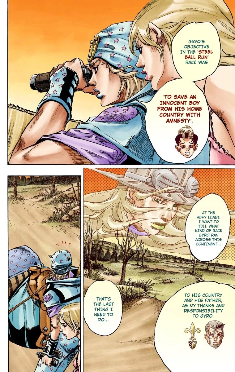 JoJo's Bizarre Adventure Part 7 - Steel Ball Run (Official Colored) chapter 90 page 11