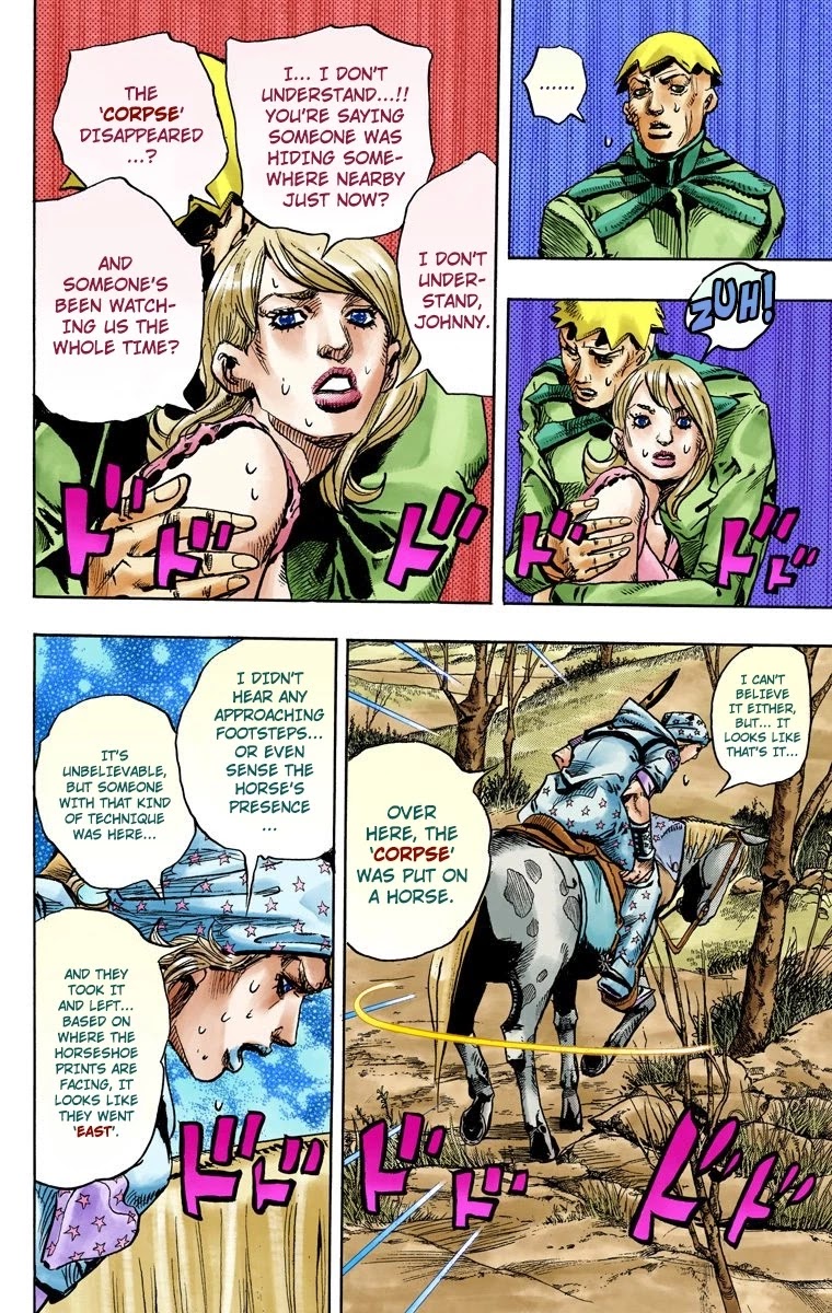 JoJo's Bizarre Adventure Part 7 - Steel Ball Run (Official Colored) chapter 90 page 17