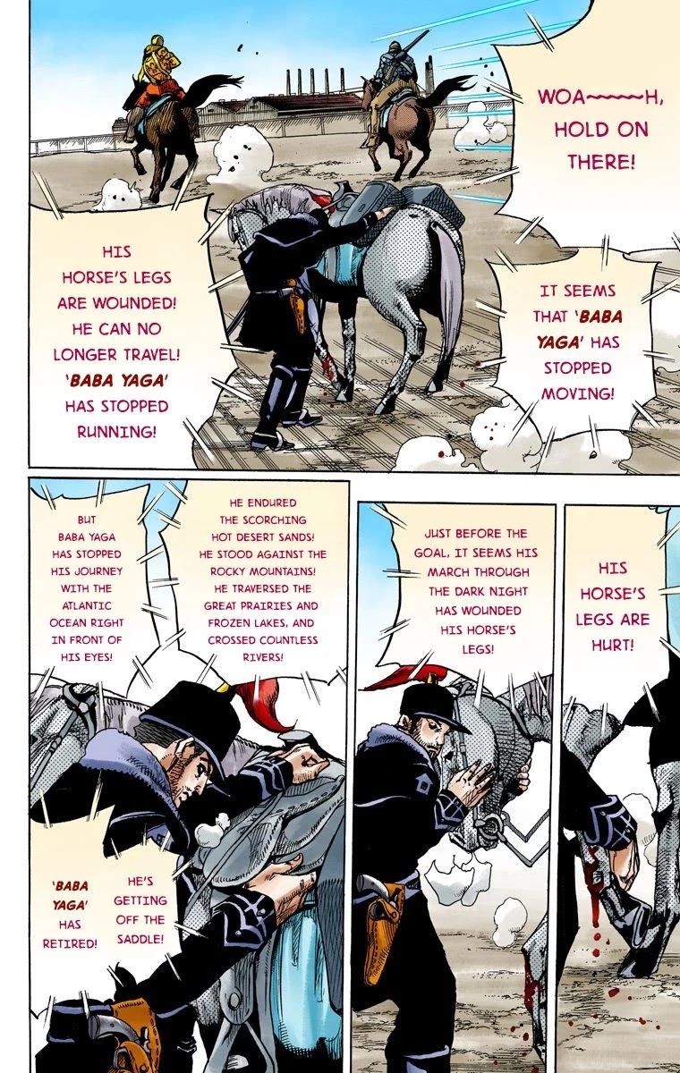 JoJo's Bizarre Adventure Part 7 - Steel Ball Run (Official Colored) chapter 90 page 24
