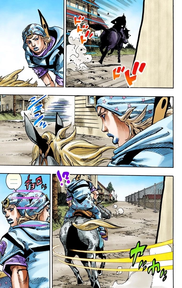 JoJo's Bizarre Adventure Part 7 - Steel Ball Run (Official Colored) chapter 90 page 27