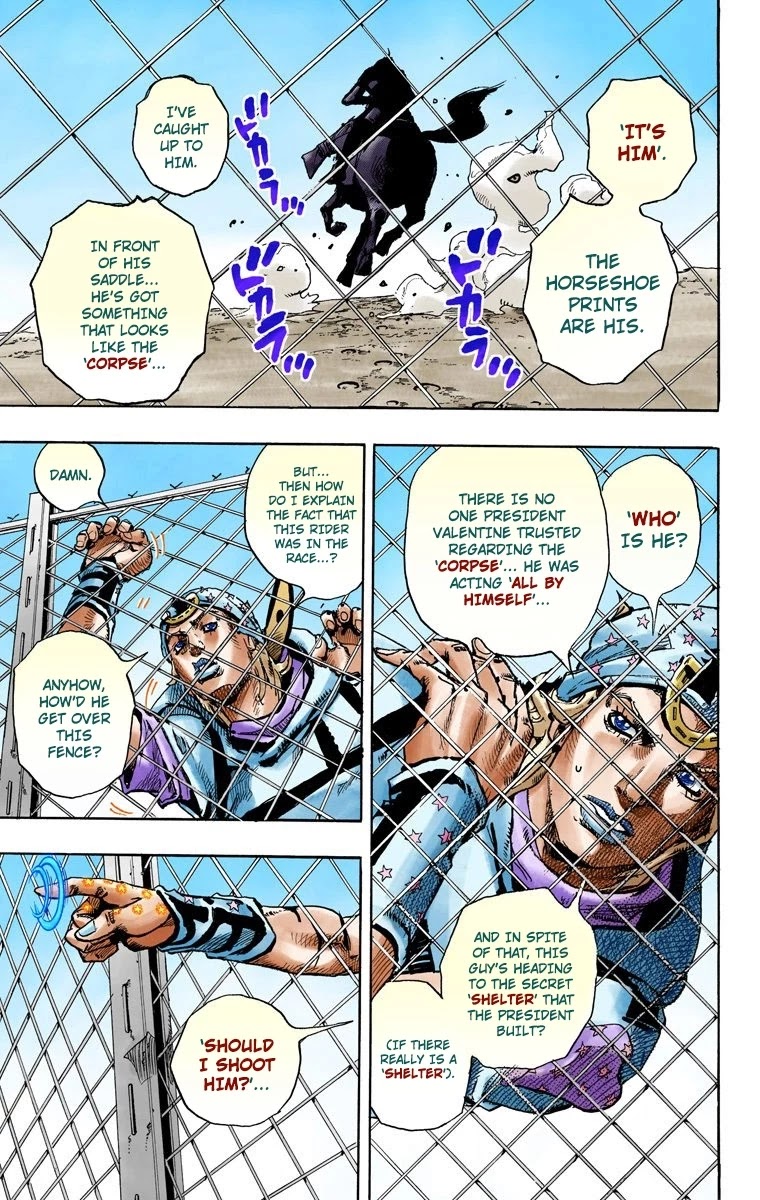 JoJo's Bizarre Adventure Part 7 - Steel Ball Run (Official Colored) chapter 90 page 29