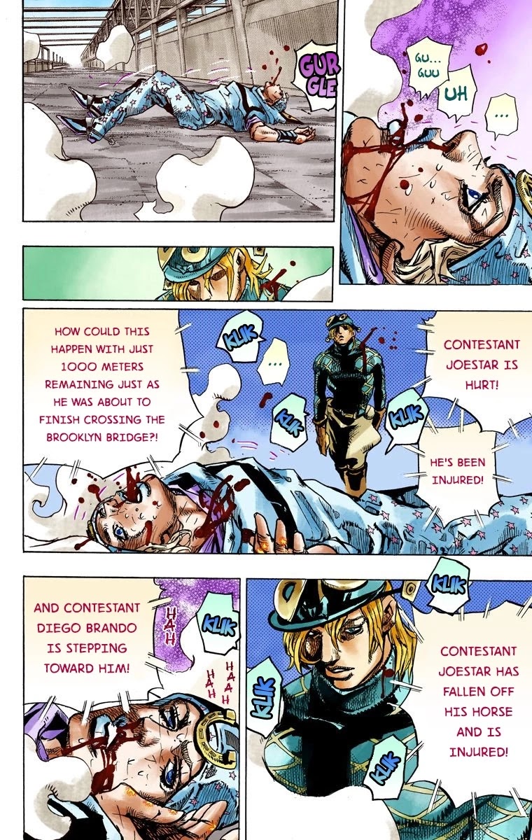 JoJo's Bizarre Adventure Part 7 - Steel Ball Run (Official Colored) chapter 94 page 13