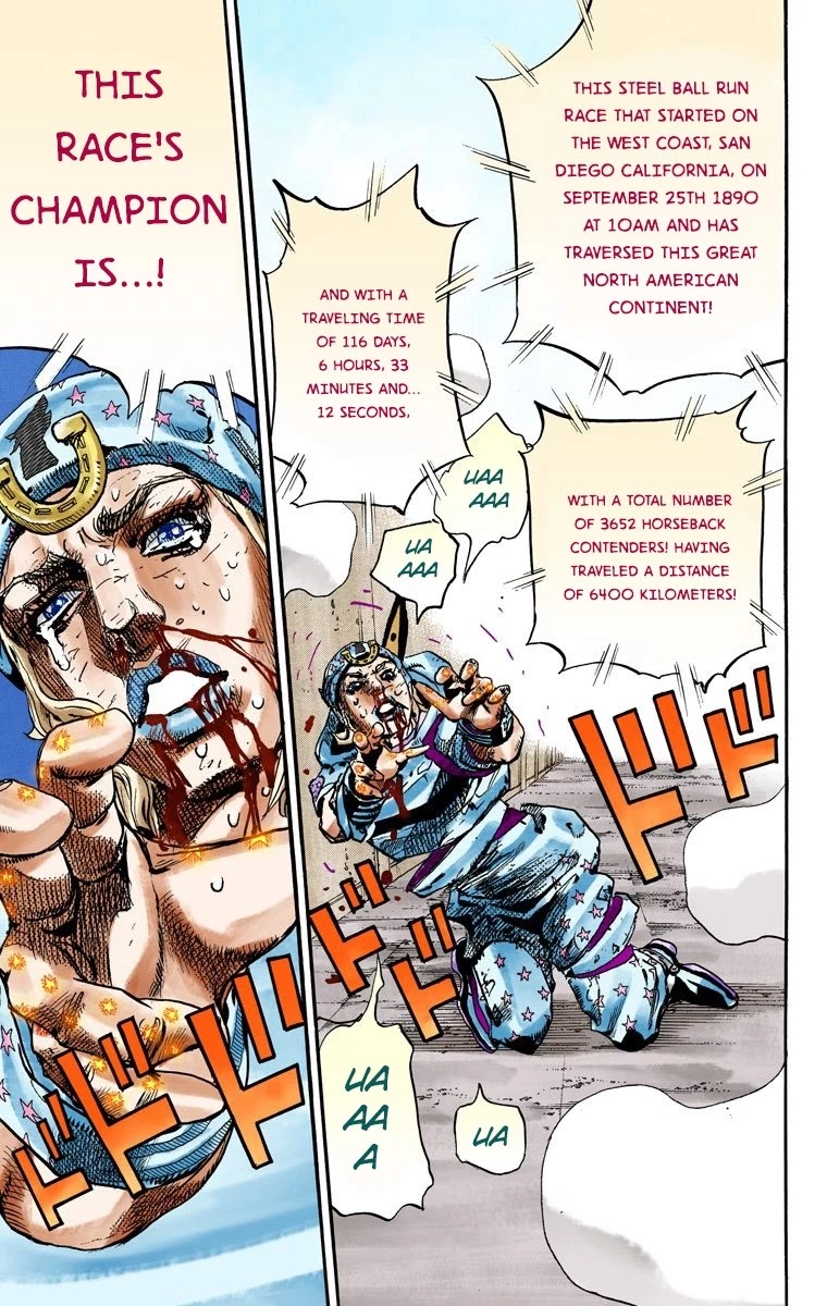 JoJo's Bizarre Adventure Part 7 - Steel Ball Run (Official Colored) chapter 94 page 30