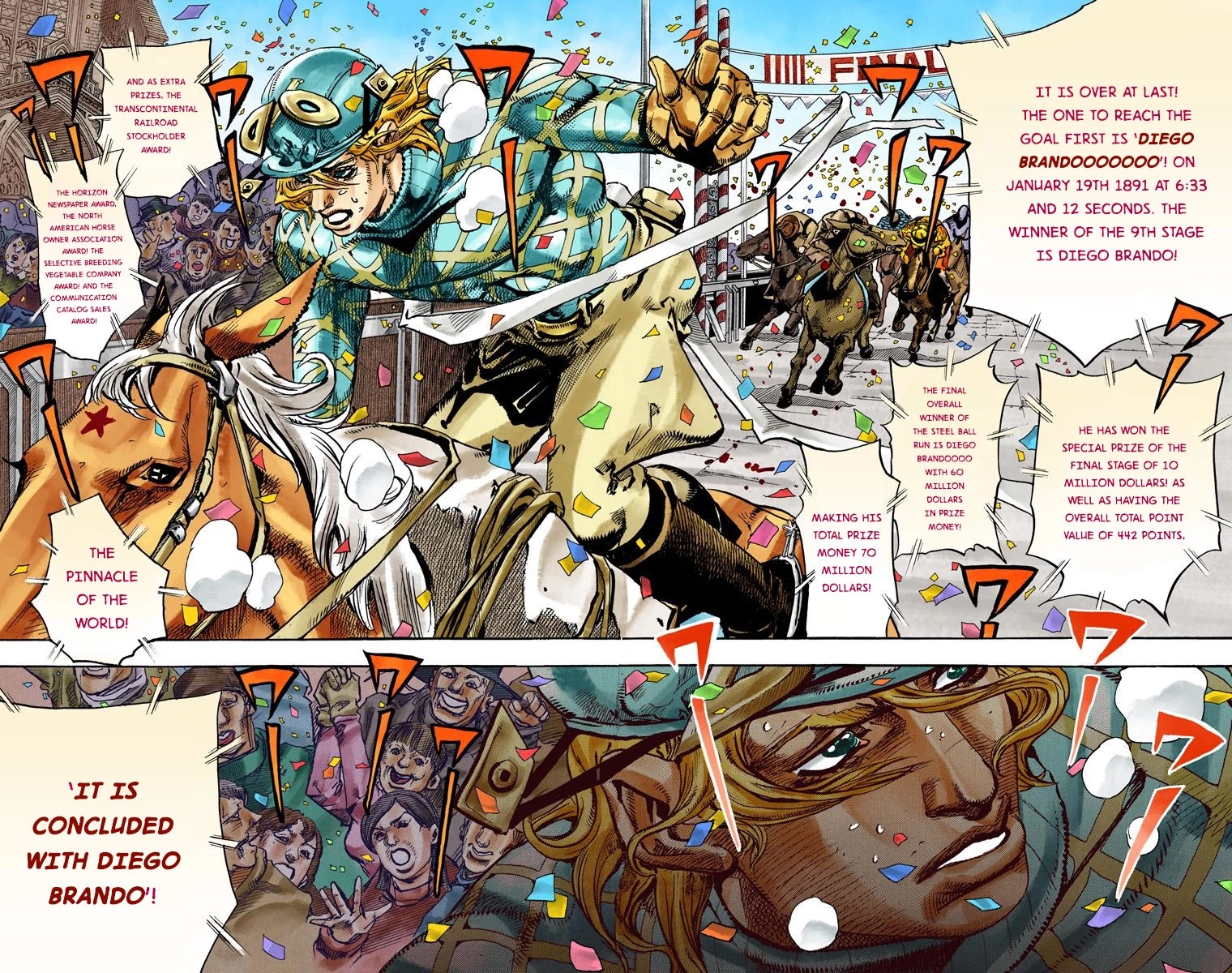 JoJo's Bizarre Adventure Part 7 - Steel Ball Run (Official Colored) chapter 94 page 32