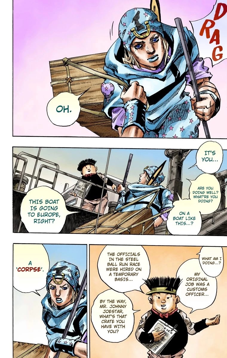 JoJo's Bizarre Adventure Part 7 - Steel Ball Run (Official Colored) chapter 95 page 35