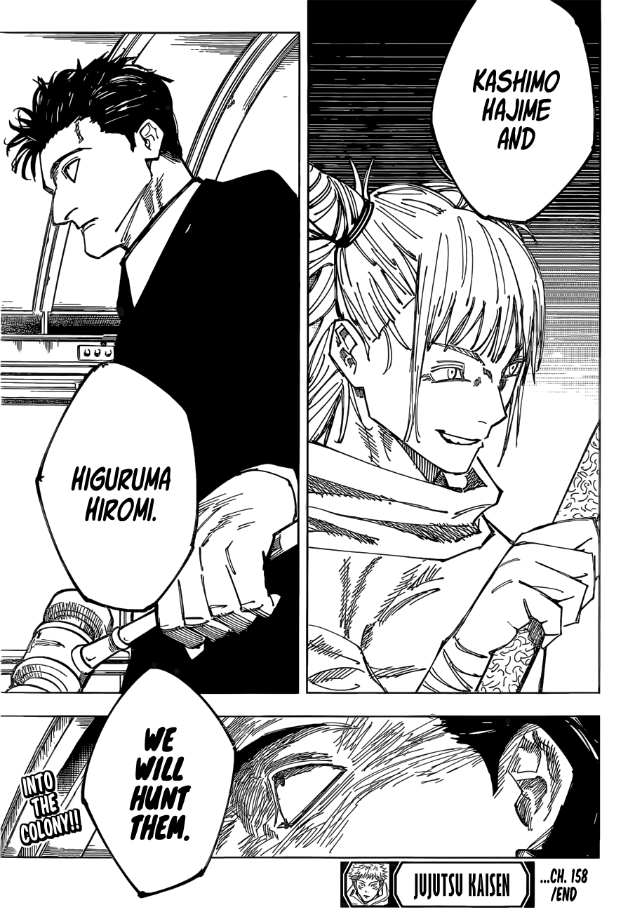 Jujutsu Kaisen chapter 158 page 19