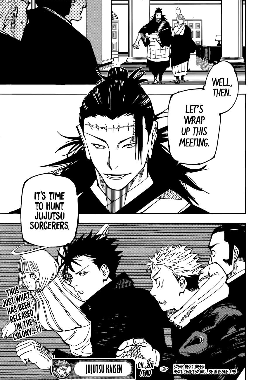 Jujutsu Kaisen chapter 201 page 17