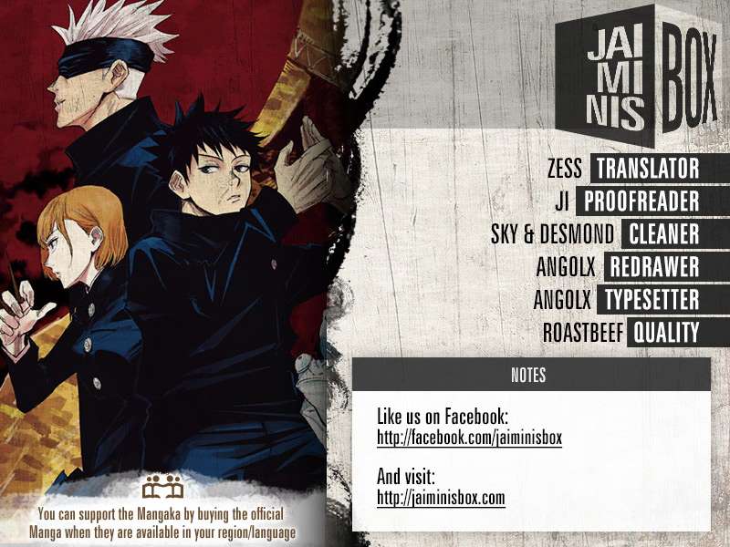 Jujutsu Kaisen chapter 60 page 1