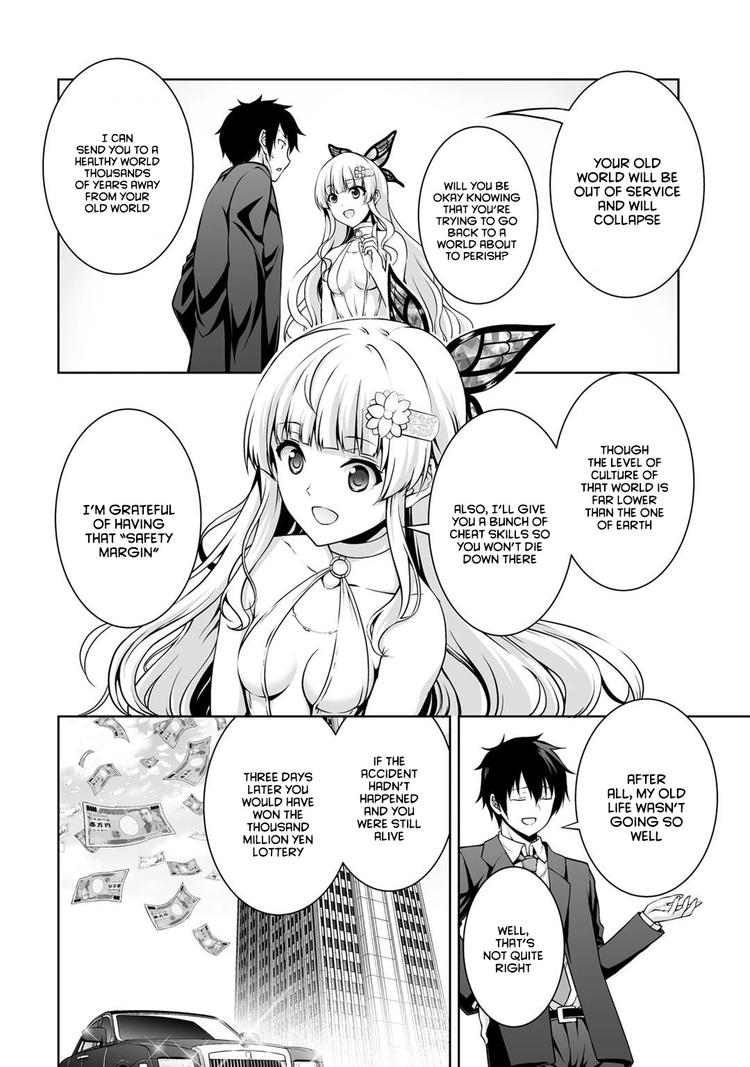 Kami no Techigai de Shindara Zumi de Isekai ni Hourikomare Mashita chapter 1 page 11