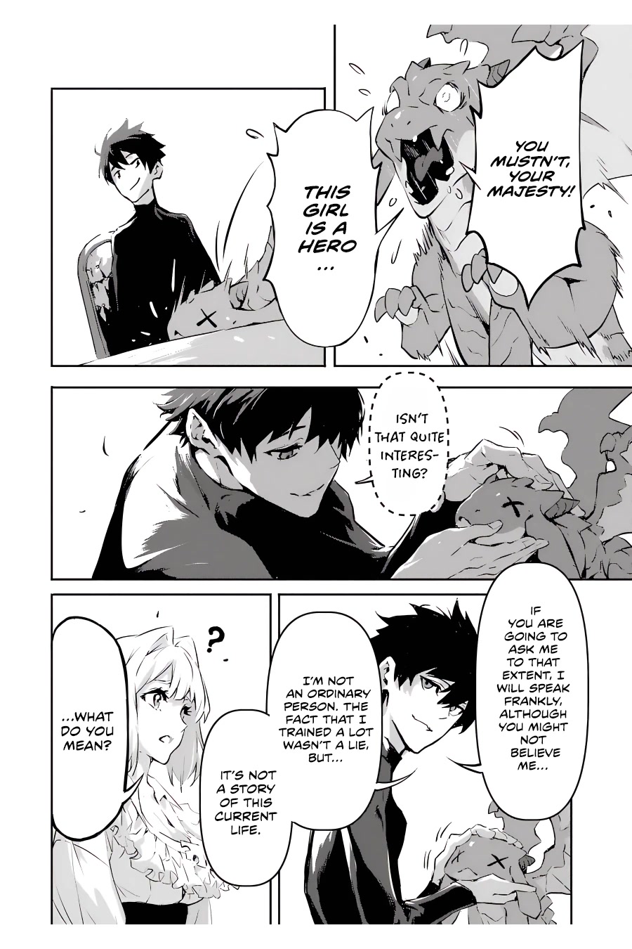 The God-Slaying Demon King: Reincarnated as a Mere Mortal to Become the Strongest in History!	 chapter 4 page 34