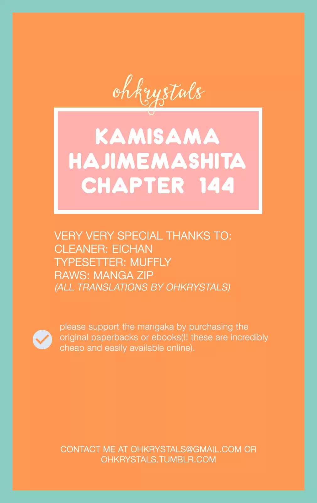 Kamisama Hajimemashita chapter 144 page 1
