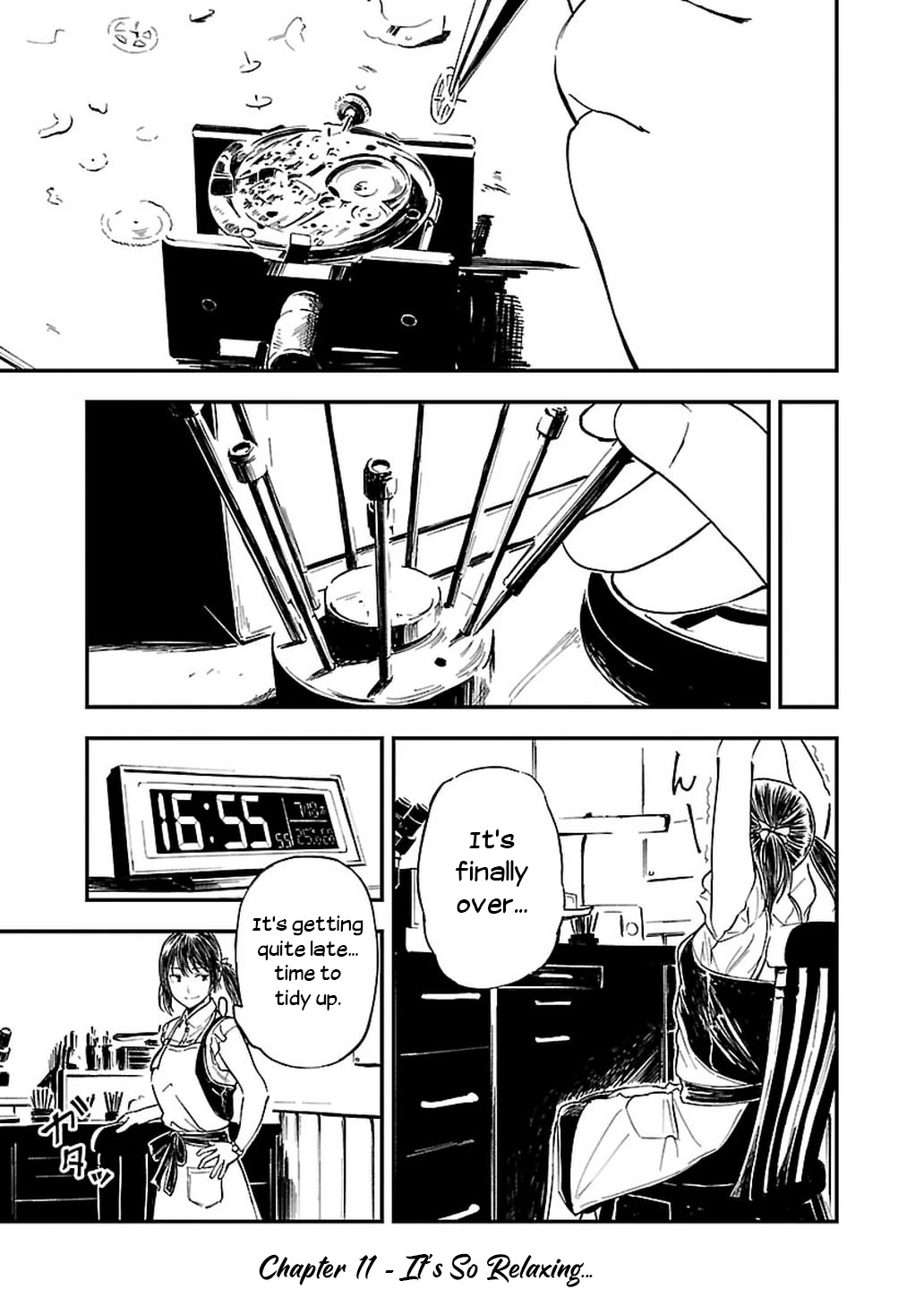 Kanmuri-san's Watch Workshop chapter 11 page 1