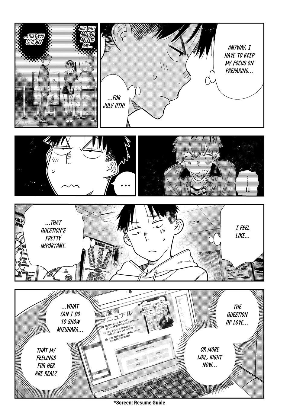 Kanojo, Okarishimasu chapter 412 page 13