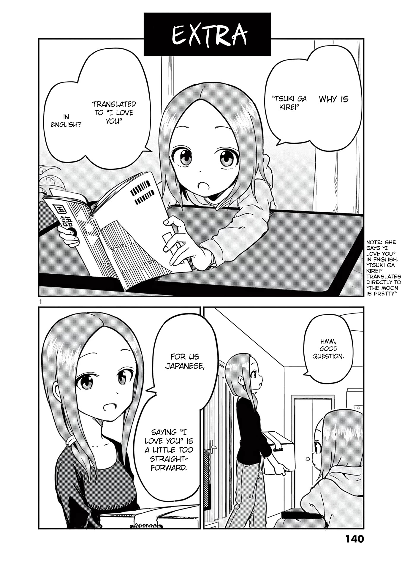 Karakai Jouzu no (Moto) Takagi-san chapter 193.5 page 1