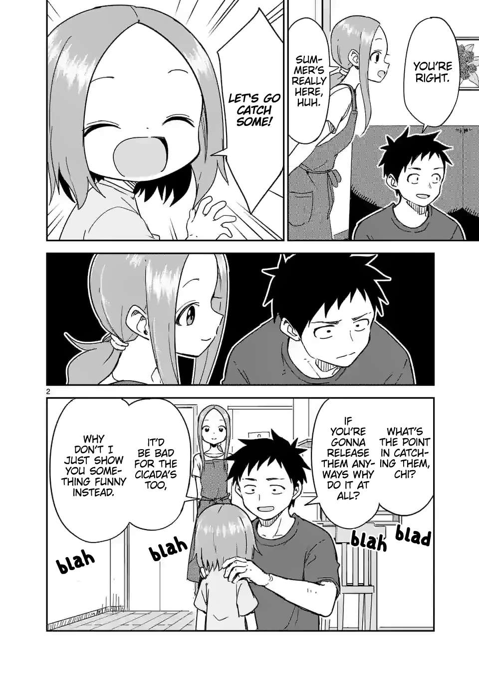 Karakai Jouzu no (Moto) Takagi-san chapter 282 page 2