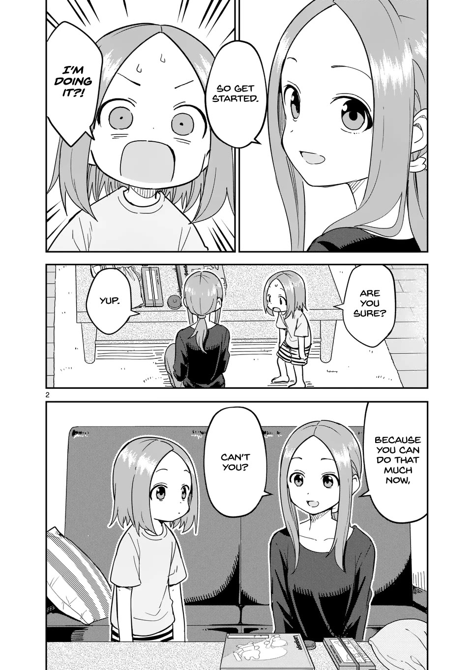 Karakai Jouzu no (Moto) Takagi-san chapter 314 page 2