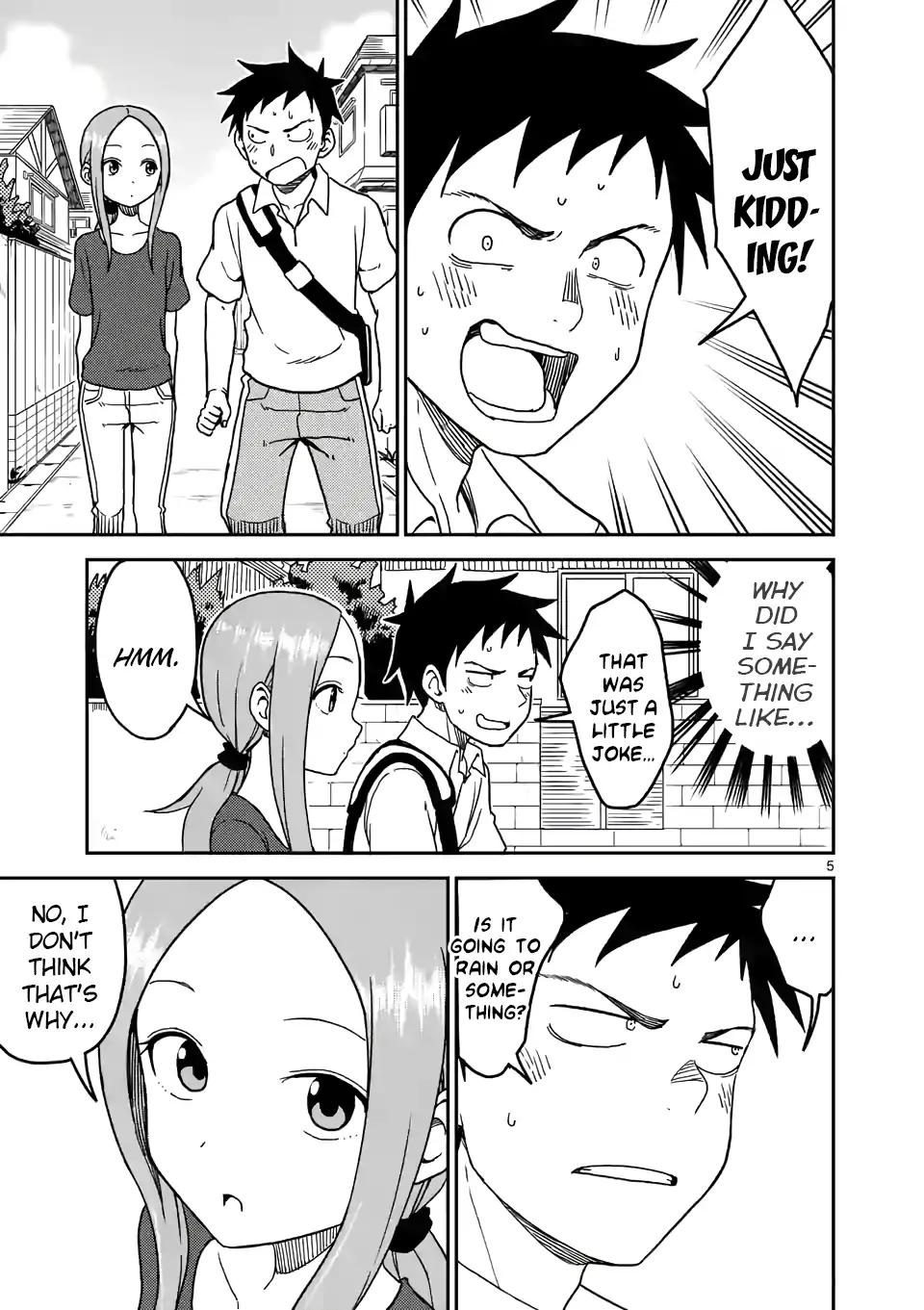 Karakai Jouzu no (Moto) Takagi-san chapter 99 page 5