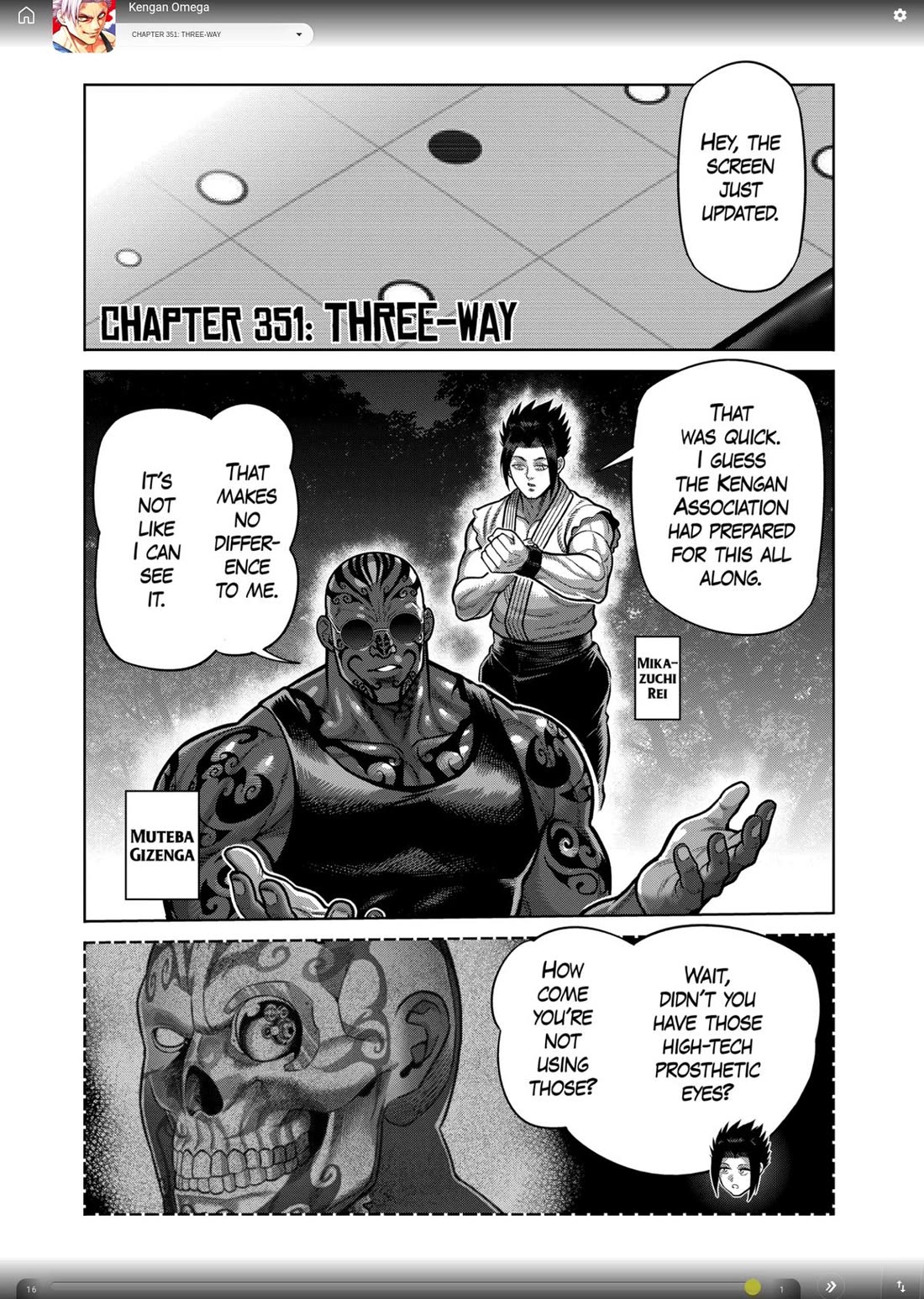 Kengan Omega chapter 351 page 1