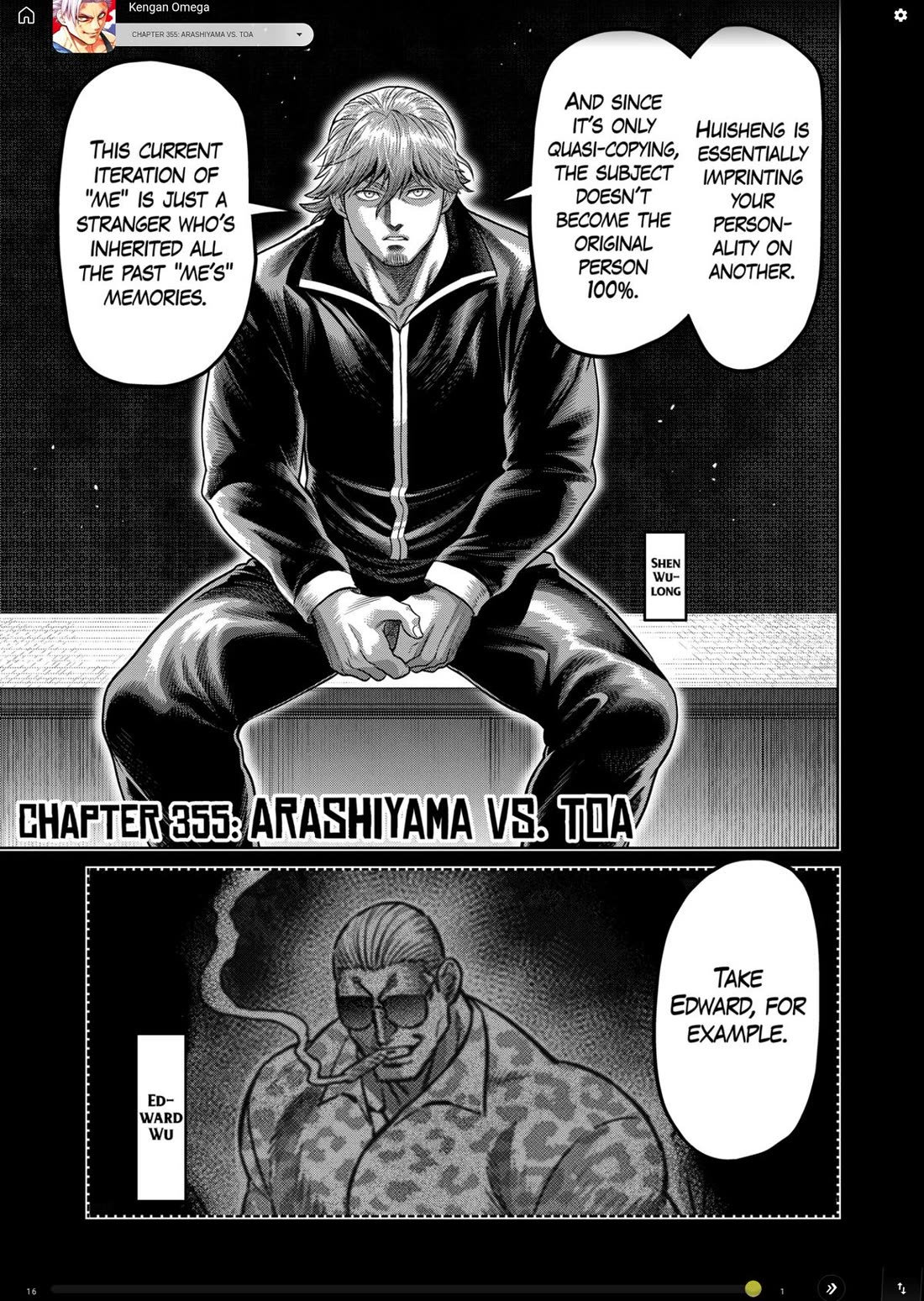 Kengan Omega chapter 355 page 1