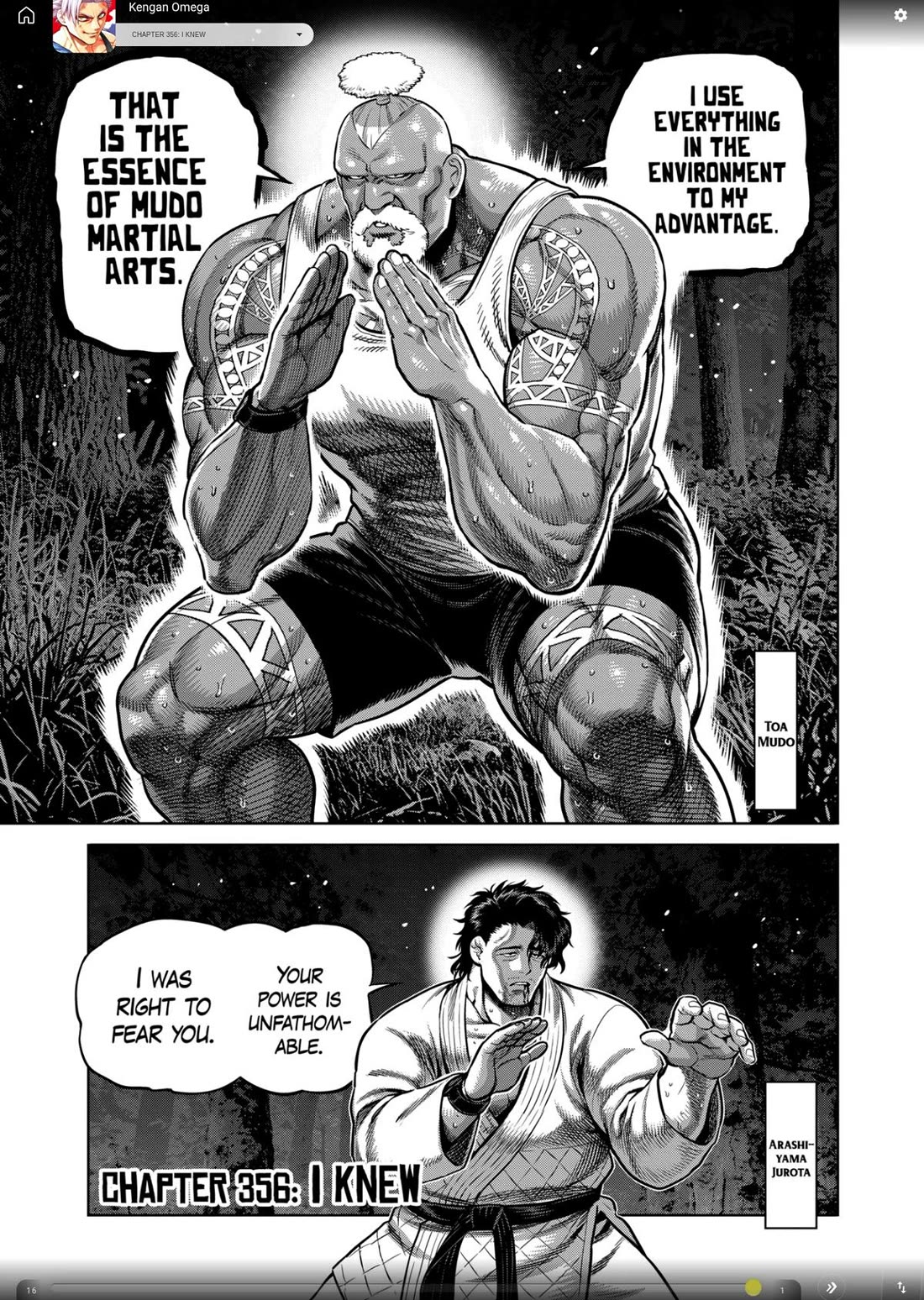 Kengan Omega chapter 356 page 1