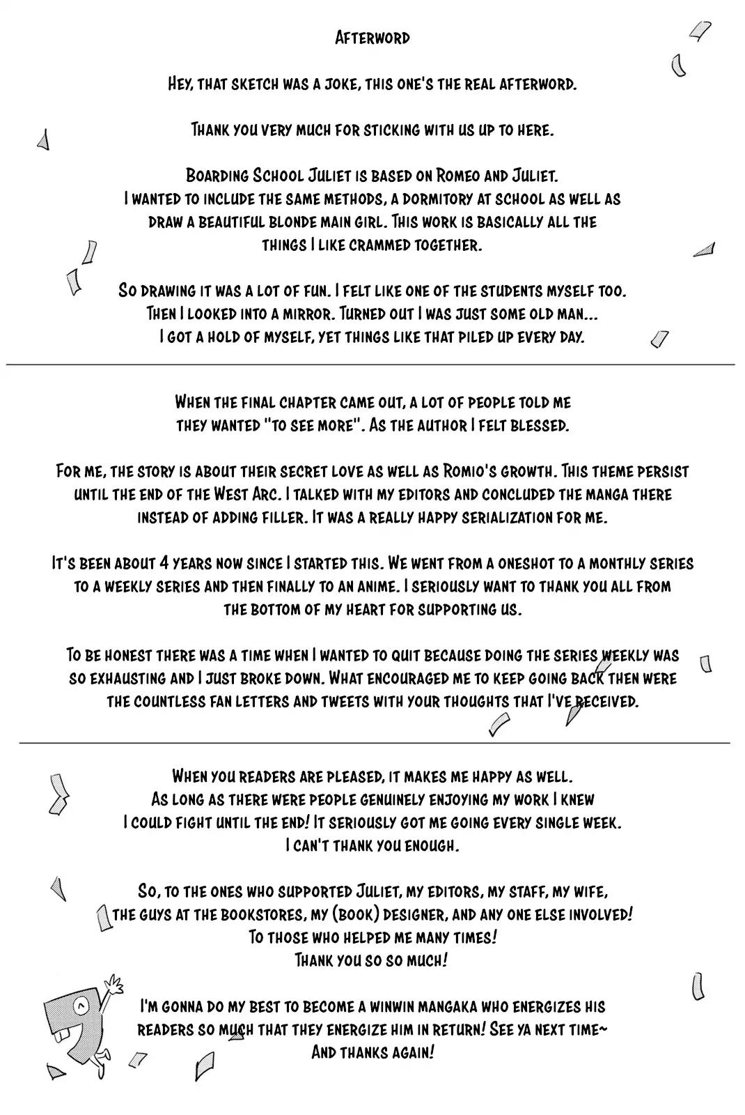 Kishuku Gakkou no Juliet chapter 119.5 page 13