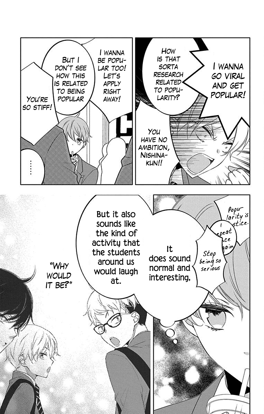 Koi ni Mudaguchi chapter 7 page 19