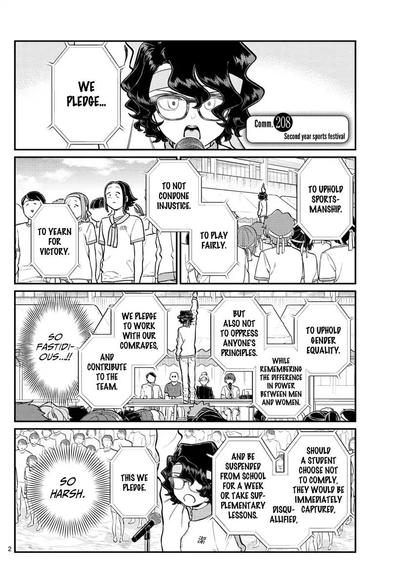 Komi-san wa Komyushou Desu chapter 208 page 2