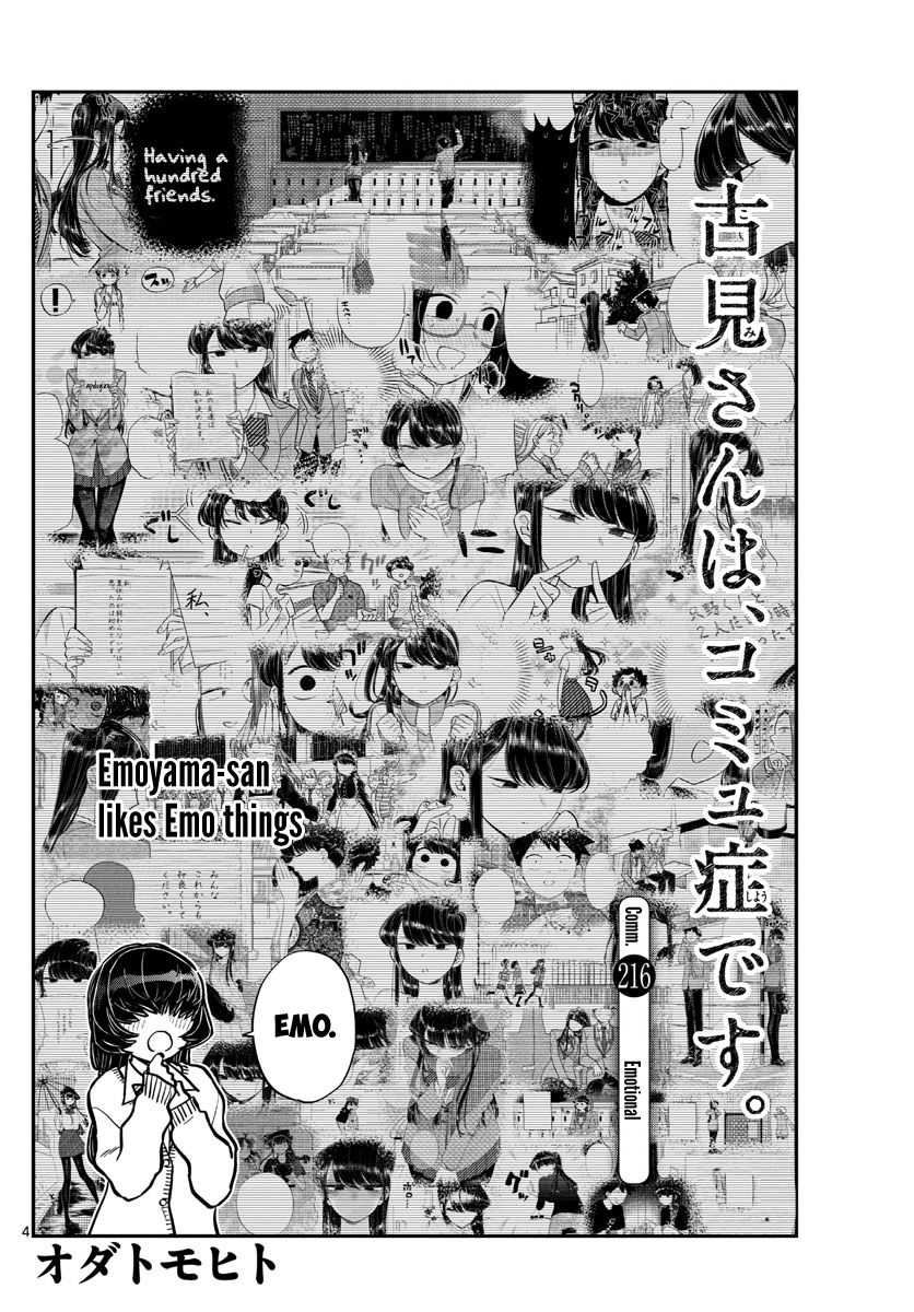 Komi-san wa Komyushou Desu chapter 216 page 4