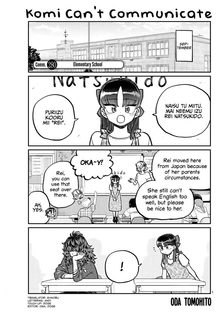 Komi-san wa Komyushou Desu chapter 280 page 1