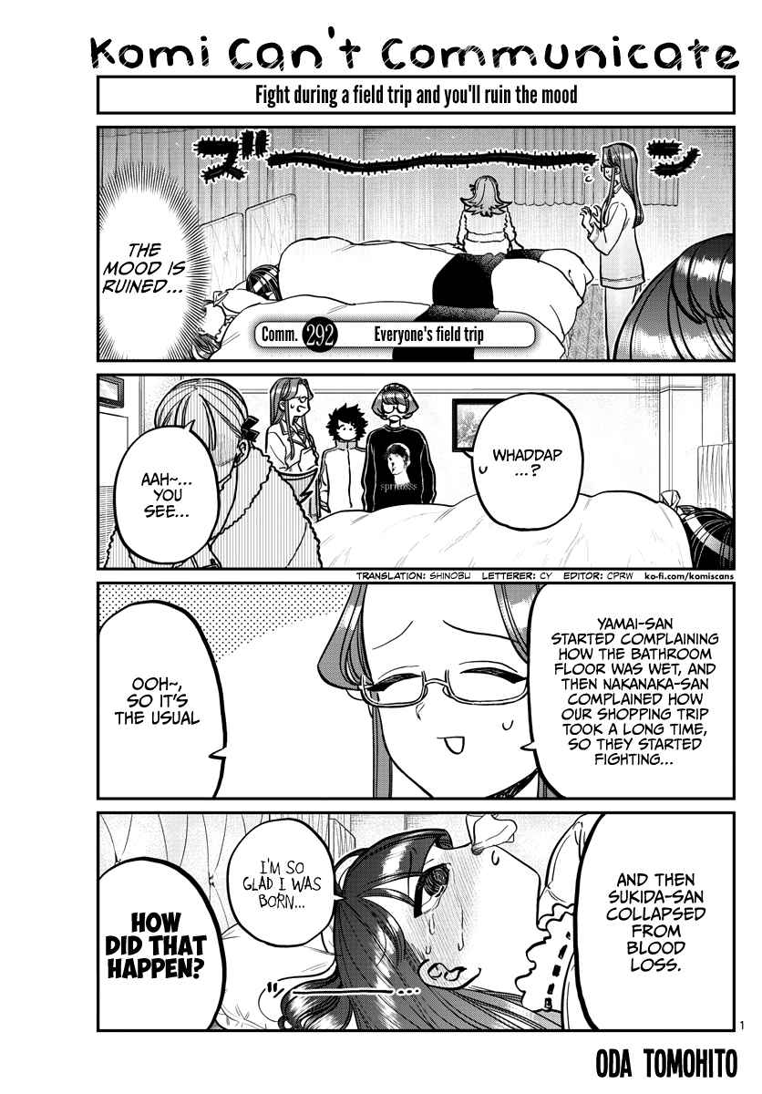 Komi-san wa Komyushou Desu chapter 292 page 1