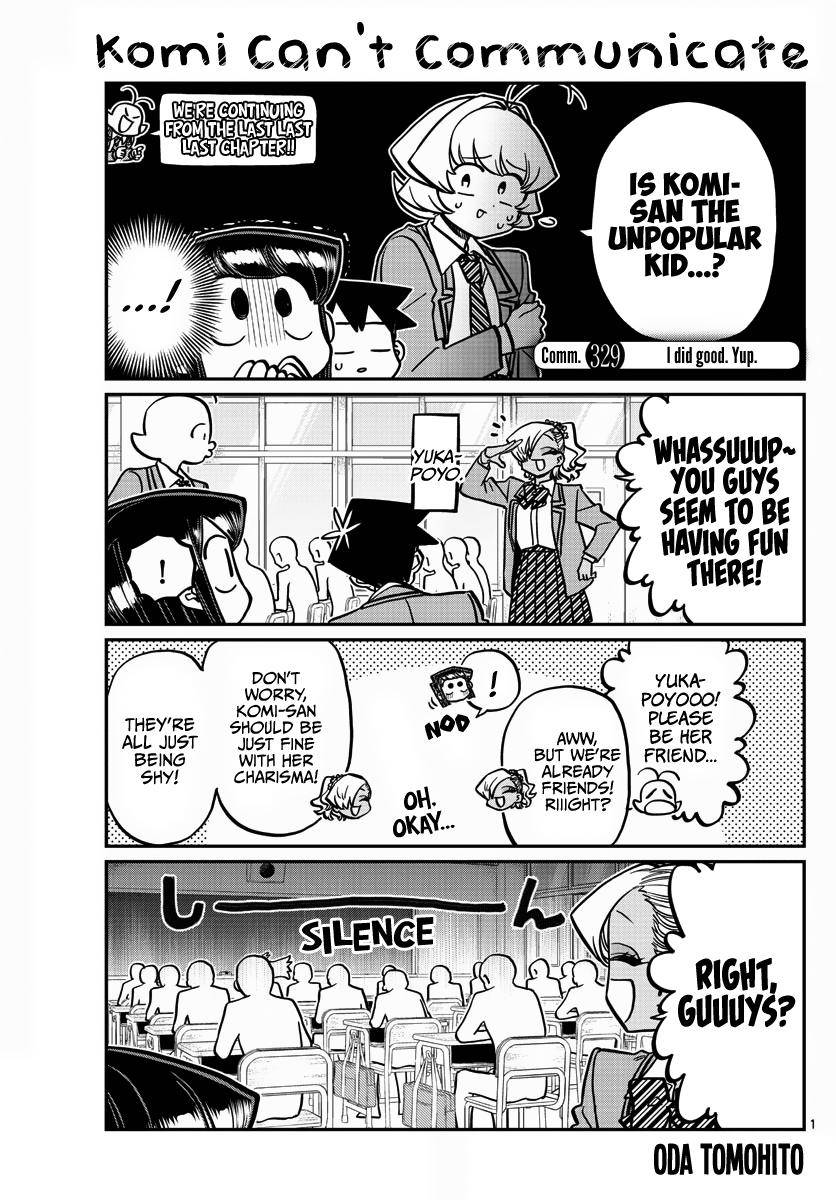 Komi-san wa Komyushou Desu chapter 329 page 1