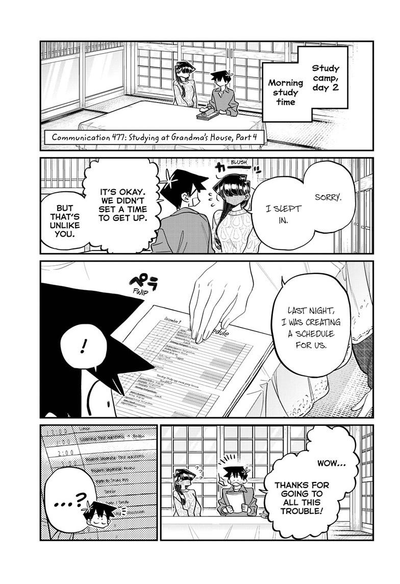 Komi-san wa Komyushou Desu chapter 477 page 1