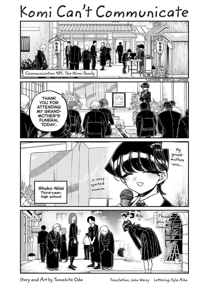 Komi-san wa Komyushou Desu chapter 485 page 1