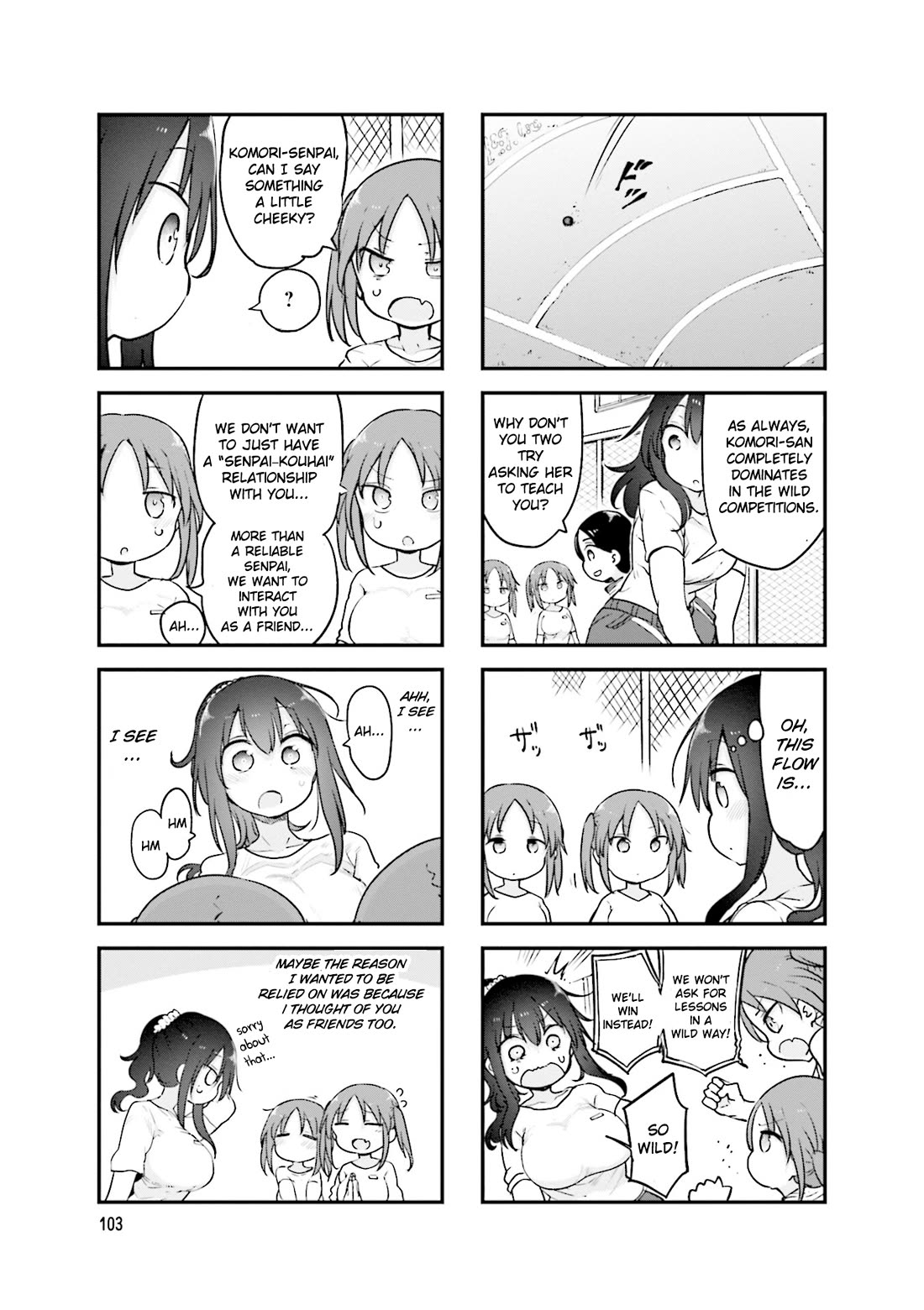 Komori-san wa Kotowarenai! chapter 122 page 8