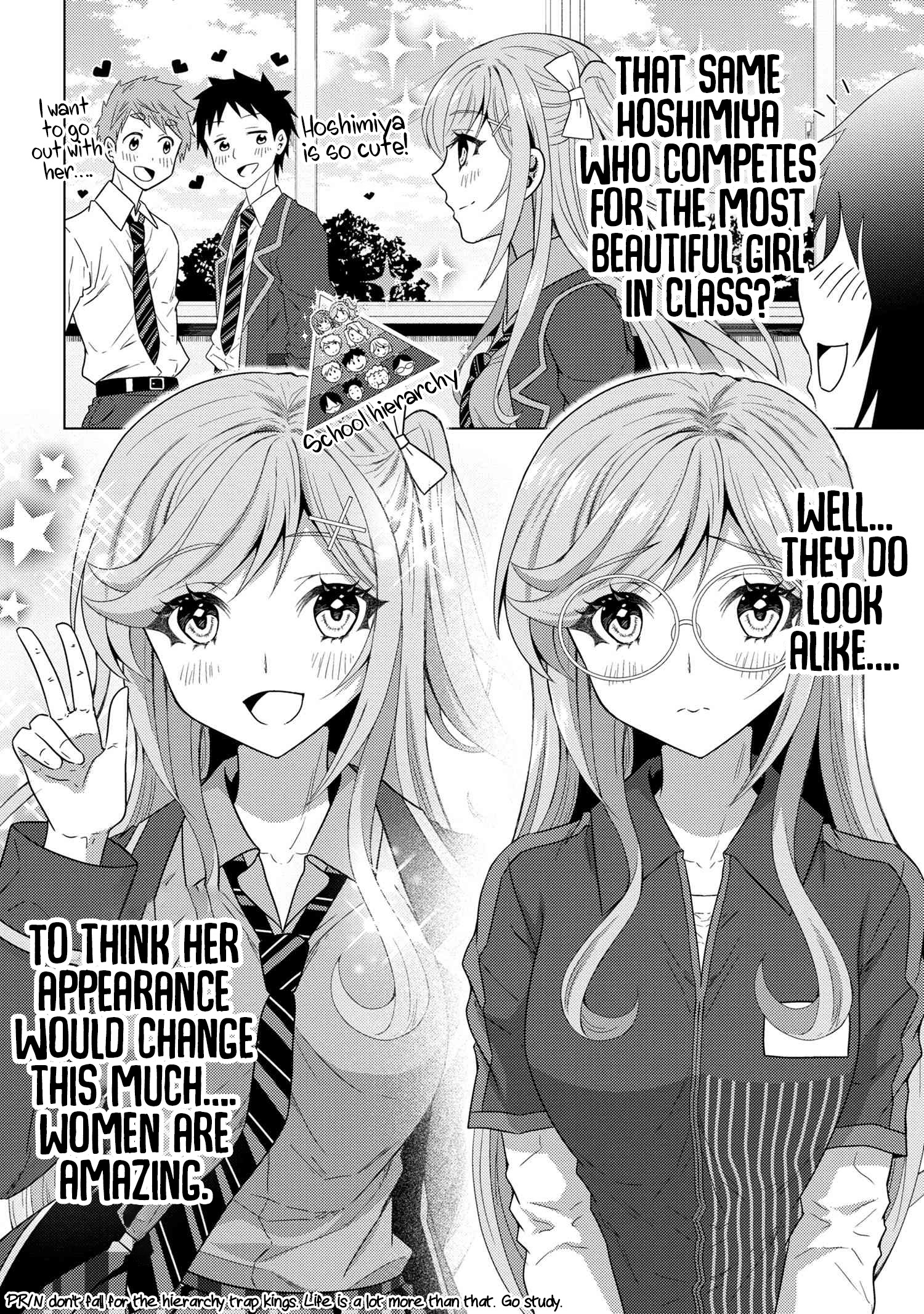 Konbini Goutou kara Tasuketa Jimi Tenin ga, Onaji Kurasu no Ubu de Kawaii Gyaru datta chapter 1 page 16