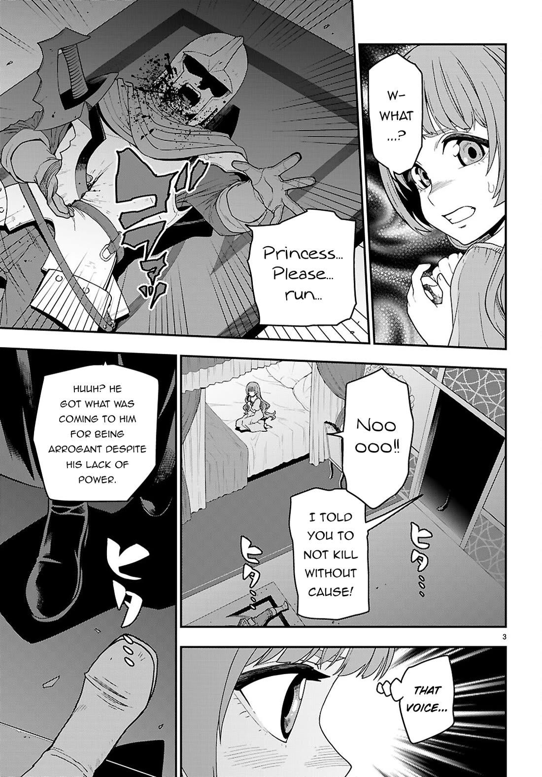 Konjiki no Moji Tsukai - Yuusha Yonin ni Makikomareta Unique Cheat chapter 111 page 4