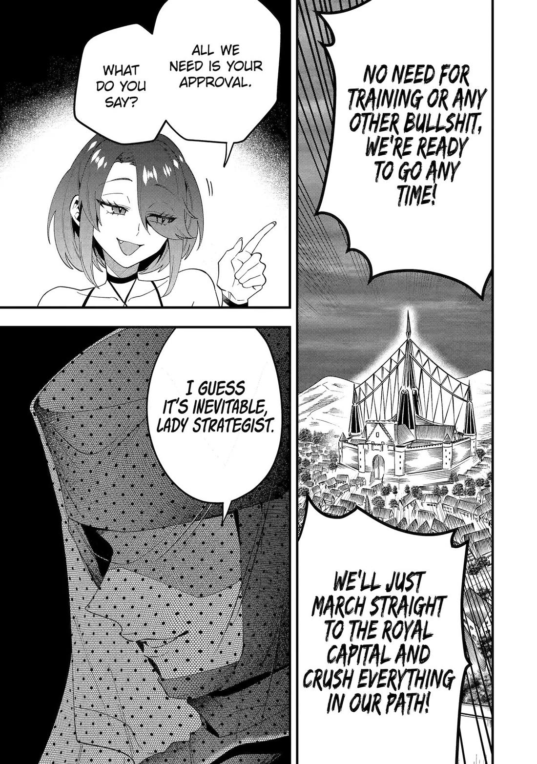 Kouryakuhon o Kushi Suru Saikyou no Mahoutsukai ~ meirei sa sero to wa Iwa Senai Oreryuu Mao Tobatsu Saizen Ruuto ~ chapter 72 page 21