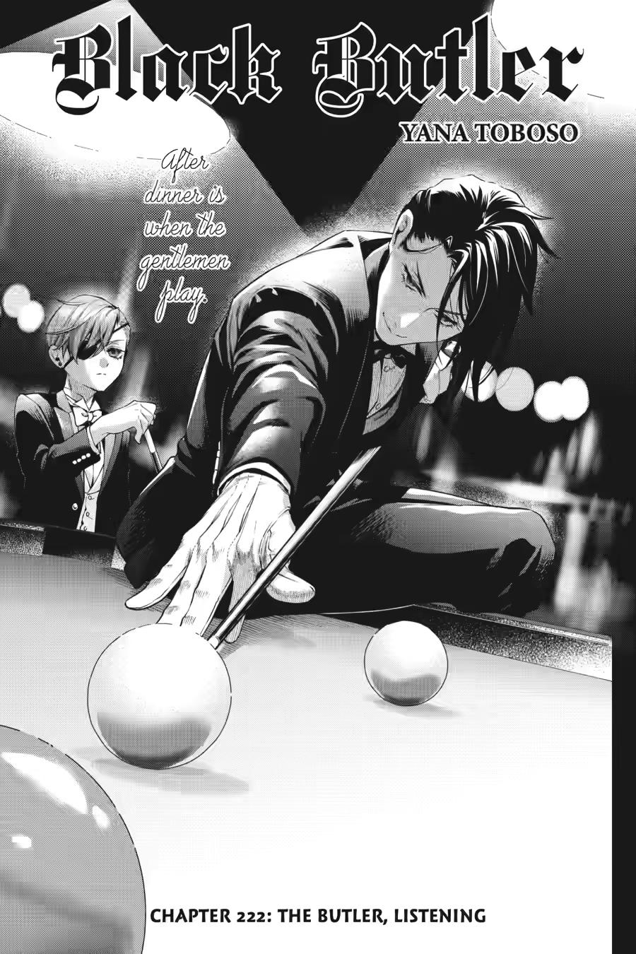 Kuroshitsuji chapter 222 page 1