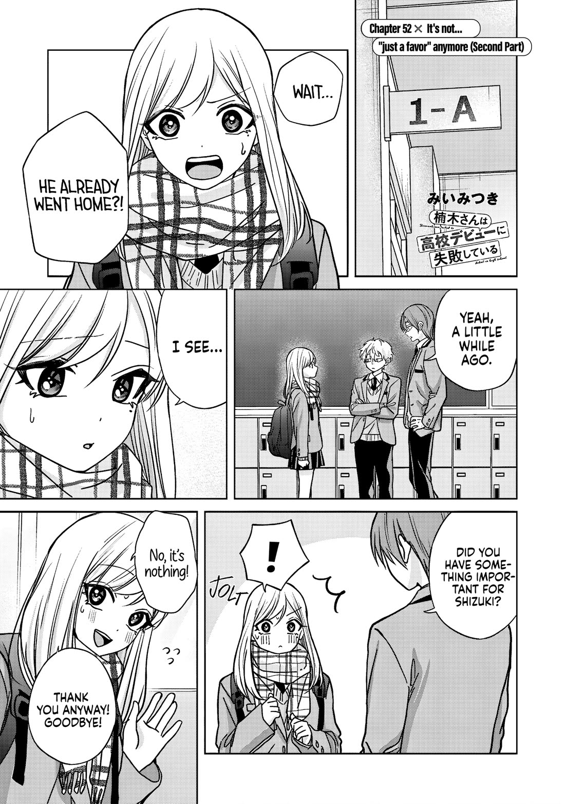 Kusunoki-san Failed to Debut in High School chapter 52.2 page 1