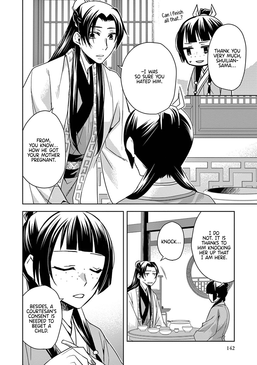 Kusuriya no Hitorigoto ~Maomao no Koukyuu Nazotoki Techou~ chapter 29 page 42