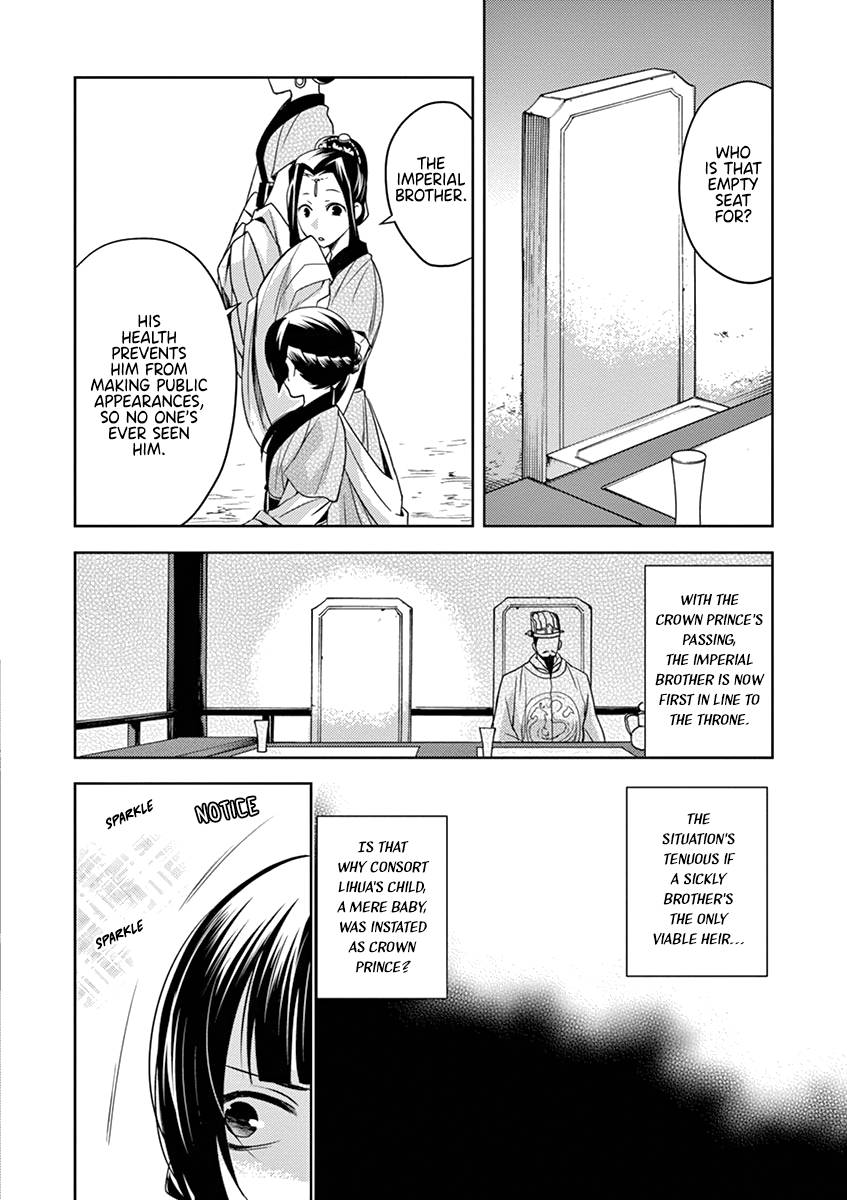 Kusuriya no Hitorigoto ~Maomao no Koukyuu Nazotoki Techou~ chapter 6 page 22