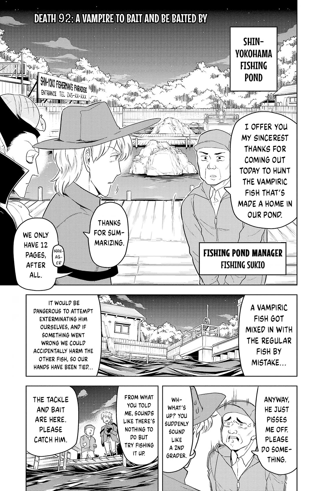 Kyuuketsuki Sugu Shinu chapter 92 page 1