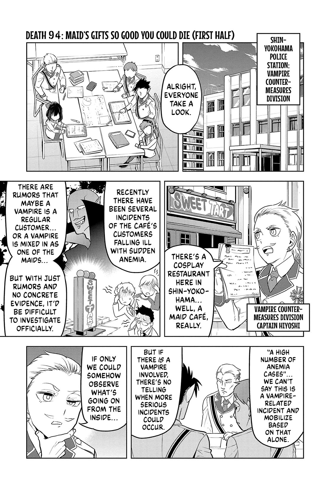 Kyuuketsuki Sugu Shinu chapter 94 page 1