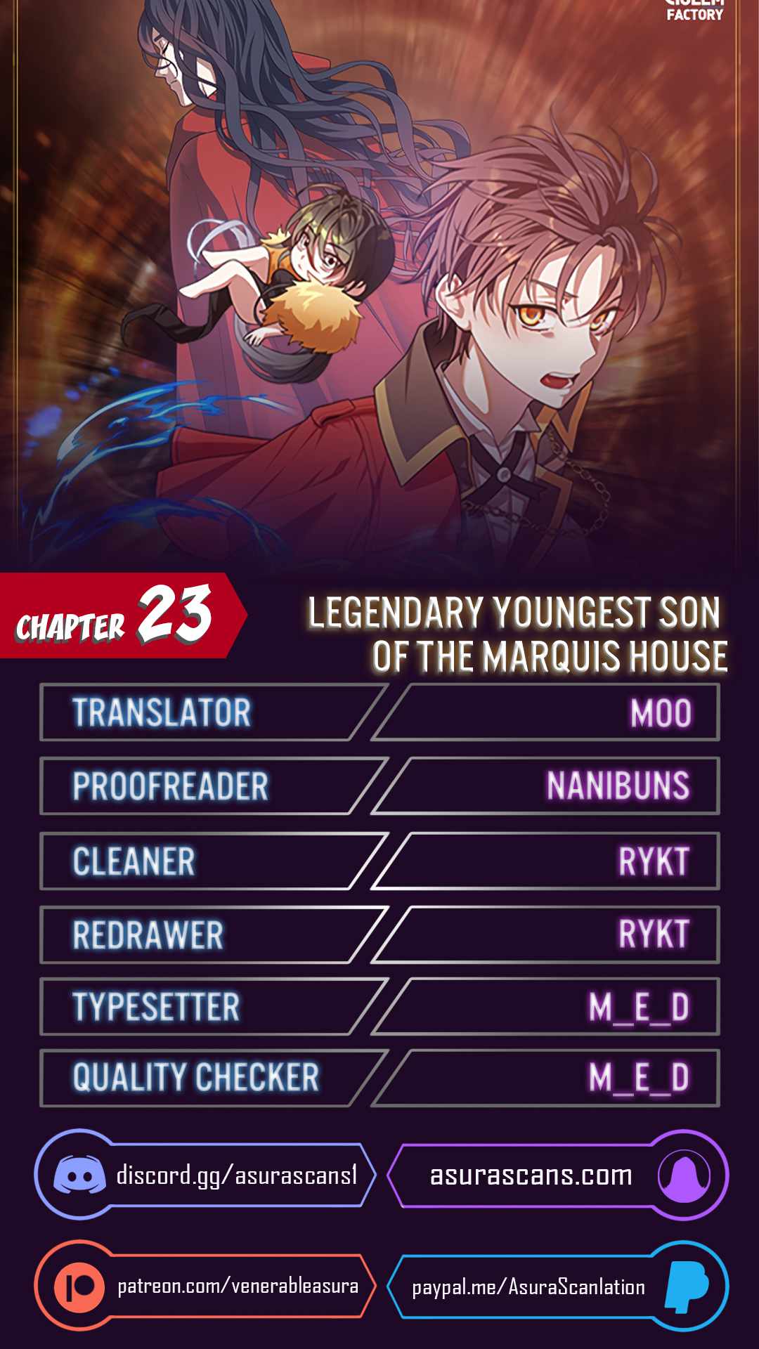 Legendary Youngest Son of the Marquis House chapter 23 page 1