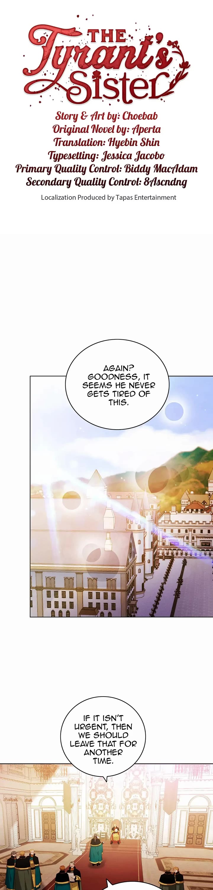 Living as the Tyrant's Older Sister chapter 141 page 1