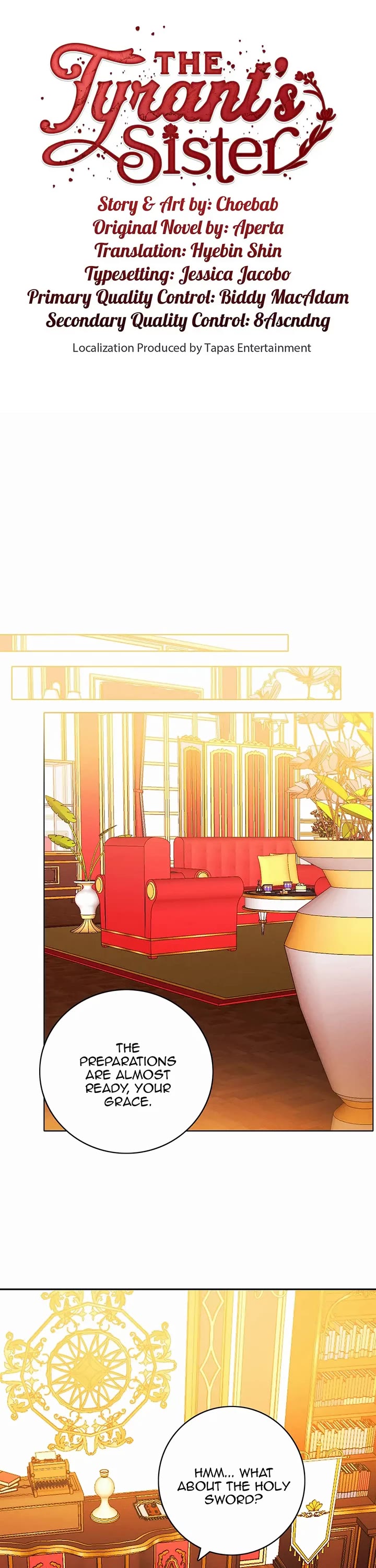 Living as the Tyrant's Older Sister chapter 154 page 1