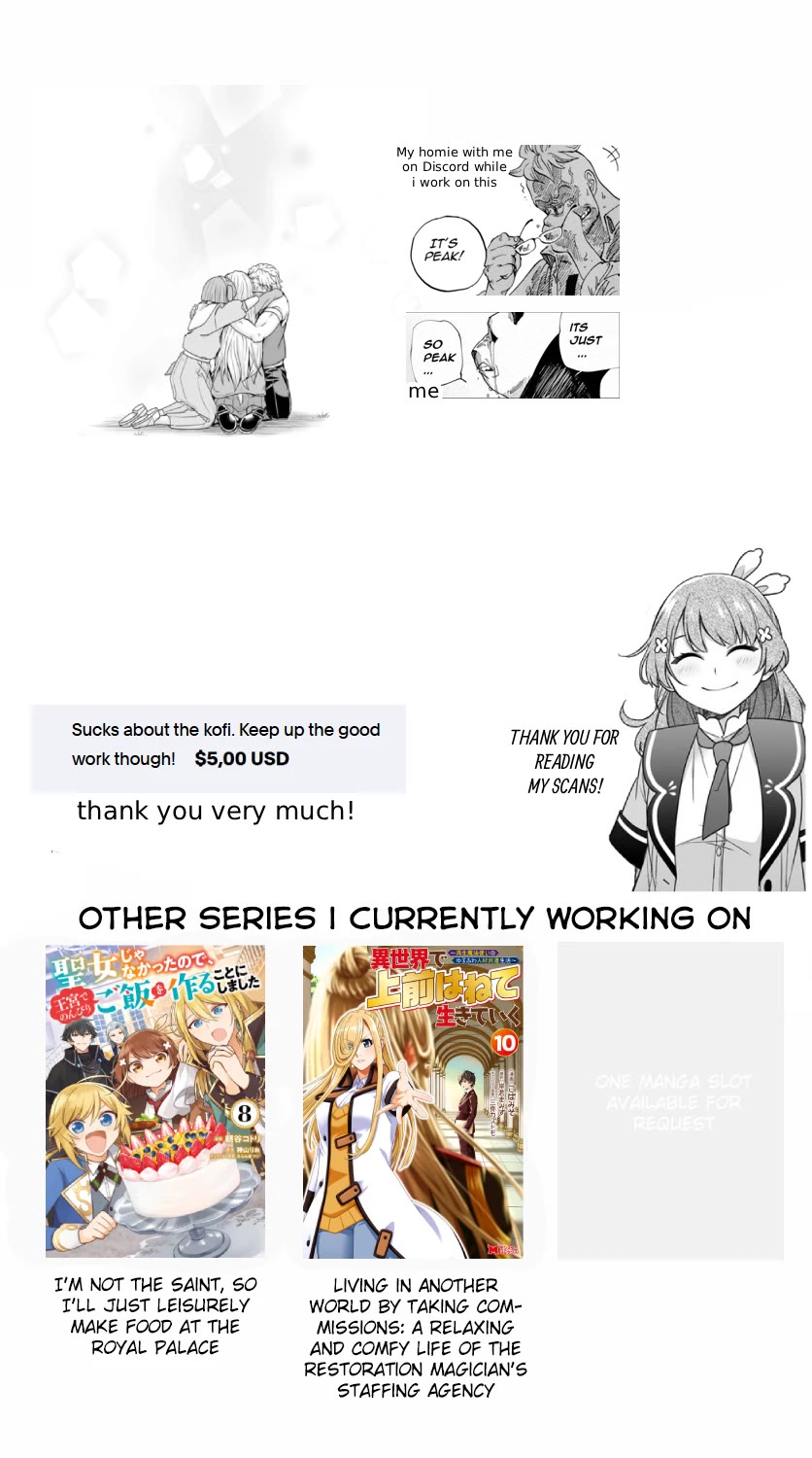 Living in Another World by Taking Commissions ~A Relaxing and Comfy Life of The Restoration Magician's Staffing Agency~ chapter 32.2 page 34