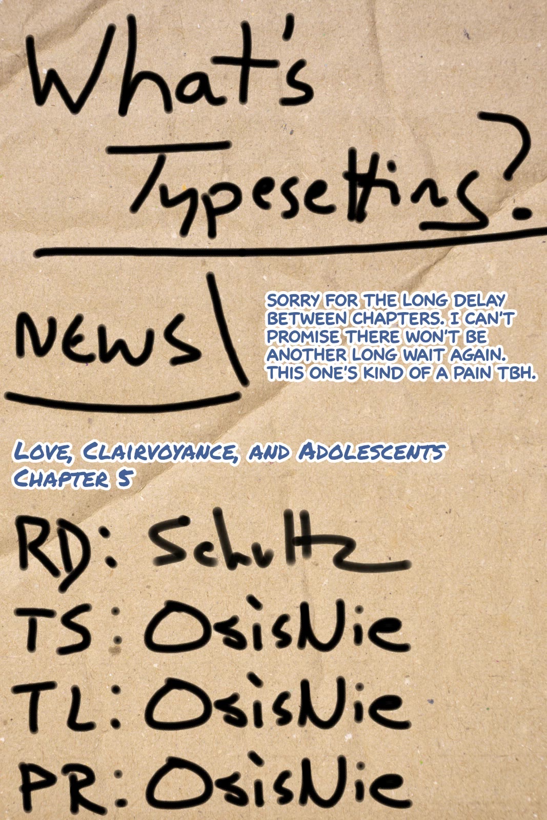 Love, Clairvoyance, and Adolescents chapter 5 page 19