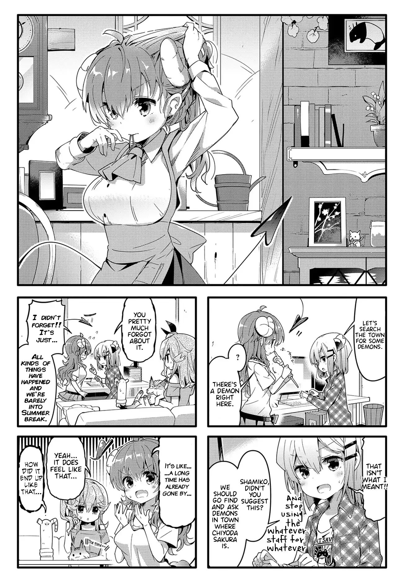 Machikado Mazoku chapter 34 page 1